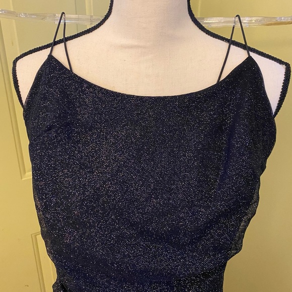 NWT WINDSOR Glitz and Glimmer Ruched Mini Dress size S - Picture 3 of 10